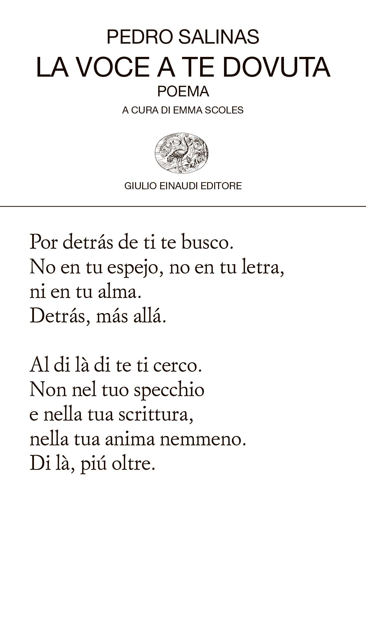 Cover of La voce a te dovuta